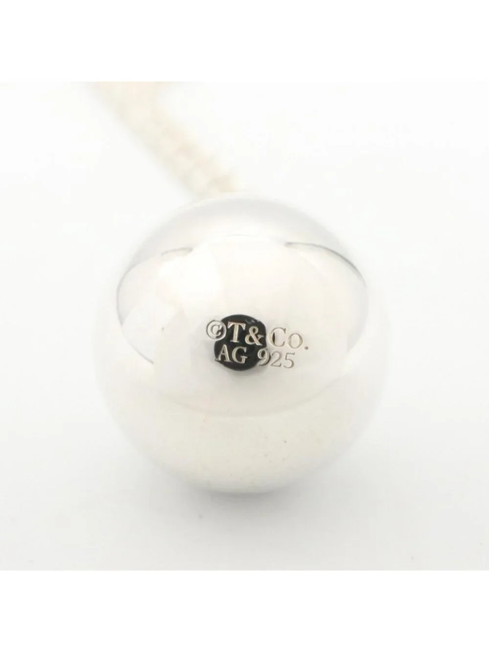 Tiffany & Co Necklace Ball 45.5 51 925 Sterling Silver